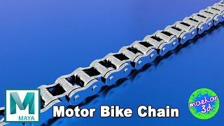 How To Model Motor Bike Chain in Autodesk Maya | Hard surface | Autodesk Maya2021 | No1Trending