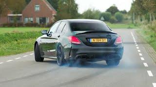 Sportscars Accelerating - Dragraces! C63s Powerslide, M140i Launch Control, C63s Estate, M4 Comp!