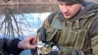 Ukraine War - Grenade fishing by Russian armed forces near Donetsk Ukraine