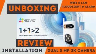 EZVIZ H9C 5 MP 3K Dual Camera | Only Smart WiFi Camera You Need in 2024  | Review & Installation