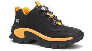 Intruder black/yellow caterpillar shoes CatFootwear #hushcat#shoes #hushpuppies