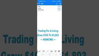 How To Grow $100 to $1,803 in Trading Forex ? check description