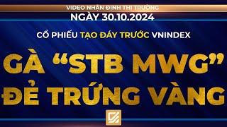 Chứng khoán ngày 30/10/2024 : Cổ phiếu tạo đáy trước vnindex - STB MWG đẻ trứng vàng