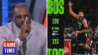 NBA Gametime | Shaq reacts to Jayson Tatum's absurd buzzer-beater in Celtics' 126-123 win vs Raptors