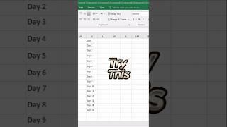 Try This in Ms Excel and tricks #excel #tricks @developersguides