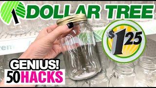 50 *BEST* $1 Dollar Tree Mason Jar HACKS & DIYs! + Organization SECRETS!