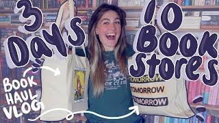 shopping at 10 bookstores in 3 days 45+ BOOK HAUL | a vlog