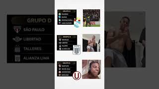 GRUPOS DE EQUIPOS PERUANOS EN LA LIBERTADORES #alianzalima #universitario #sportingcristal #futbol
