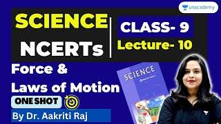 Science NCERT Class 9 | Force & Laws of Motion | One shot | 69th BPSC Prelims | Dr. Aakriti Raj