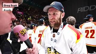 Greg Scott spelade slutspelet med bruten tå | Djurgårdens IF - Brynäs IF - Final 4 | 2024-04-23