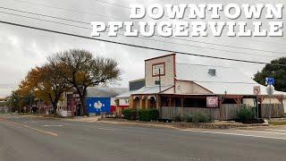 Historic Downtown Pflugerville || Walking Around Pflugerville, Texas