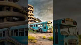 Nature Exploration | Travel Discovery | Snake vs Bus #shortsvideo #viral #art