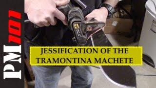Step By Step Jessification of the Tramontina 18" Machete  - Preparedmind101
