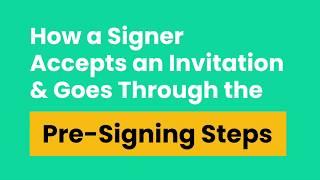 05 [OneNotary] How a Signer Accepts an Invitation & Goes Through the Pre-Signing Steps