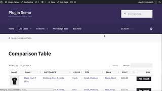 Create a WooCommerce Product Comparison Table