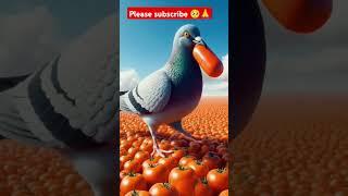 This Man Ate Too Many Tomatoes and Regretted It! #shorts #ai #pigeon