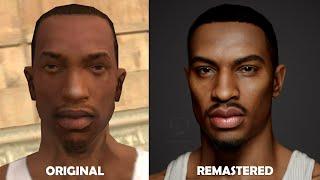 GTA San Andreas Carl Johnson Remastered - 3D Model of Carl Johnson (Real Time) - Next Gen Graphics