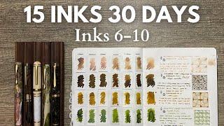 #30inks30days // Days 11-20 (or inks 6-10) of my 15 Inks in 30 Days #fountainpen #fountainpenink