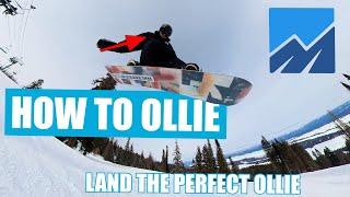 HOW TO OLLIE ON YOUR SNOWBOARD (pocket coach)