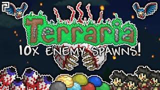 DON'T explore space in Terraria with 10x spawns! (Terraria Episode 5)