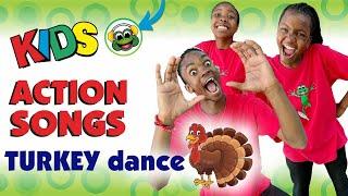 Kids Action Song - Gobble Gobble Turkey. Start dancing the turkey dance!