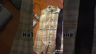 DIY Needles cut and sew flannel #remaketherunway