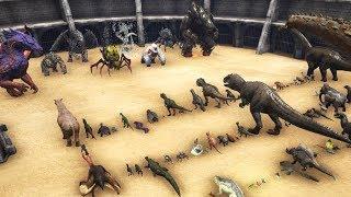 All BOSSES vs All OTHER Creatures in ARK! || Cantex