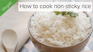 How to cook perfect fluffy, non sticky rice | Toast first garlic and rice recipe  