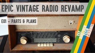 Epic vintage radio revamp project - parts list and plans