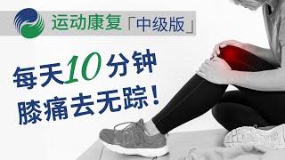 【运动康复】10分钟膝盖保健运动，缓解疼痛僵硬--中级版｜物理治疗