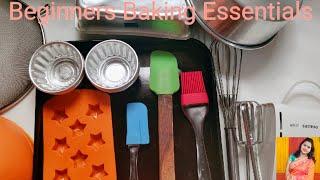 Baking Essentials for beginners//My baking tools//Baking kit//Pratibha Recipe