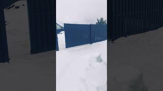 Лицевой забор из штакетника, забор из профнастила, гостевой дом с баней #дача #банякупить #стройка
