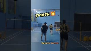 Smash| Badminton smash| Badminton doubles rally| Sarcastic shuttler| Gaurav bharti #badminton #bwf