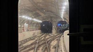 RFW ride on LIRR Grand Central to Jamaica. Was able to get behind cab door for a view. 1/26/23