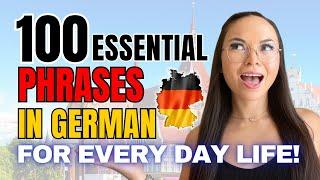 100 Easy German Phrases for DAILY LIFE | Practical German!