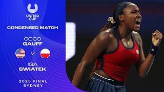 Coco Gauff v Iga Swiatek Condensed Match | United Cup 2025 Final