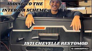 TWEAKING THE INTERIOR | CUSTOM ARM REST | 1971 CHEVELLE RESTOMOD | INTERIOR BY: GRIFFIN DESIGNS LLC