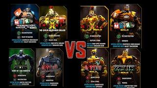 (Real steel WRB)Midas & metro & atom & Zeus vs GOLD midas & GOLD metro & GOLD atom & GOLD Zeus