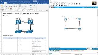 15.6.2 Lab - Configure IPv4 and IPv6 Static and Default Routes