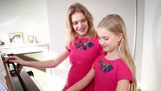Звёздные мамочки и дочки  в одинаковых нарядах