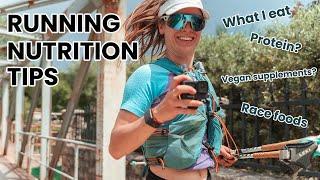 MY RUNNING NUTRITION | Gels, supplements, protein | Vegan athlete