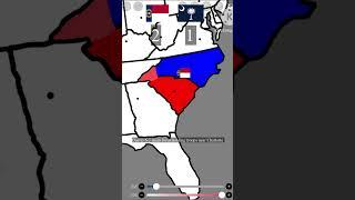 North Carolina VS. South Carolina - U.S States Compared #2 - #battleroyale #mapping #shorts #geo