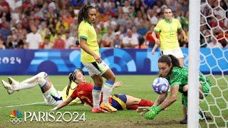 Brazil stuns Spain in 4-2 win, advances to gold medal match | Paris Olympics | NBC Sports