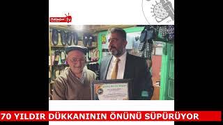 Çorum'da esnaf 70 yıldır dükkanın önünü süpürüyor