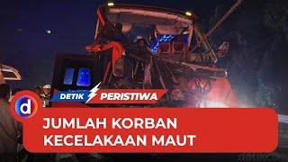 Jumlah Korban Luka dalam Kecelakaan Maut Bus Peziarah di Tol Cipularang