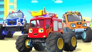 Fire Truck to the Rescue | Cars Rescue Team | Monster Truck | Car Cartoon | BabyBus - Cars World