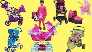 Dolls Pram Baby Born Baby Annabell Little girl and Baby Dolls Went Toy Shopping Play in The Park