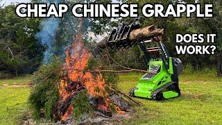 I Tested A Chinese Mini Skid Steer Grapple