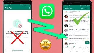 Réparer ce compte n’est pas autorisé à utiliser whatsapp à cause de spam