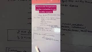 when to do preoperative cardiac evaluation in noncardiac surgery?#RCRI